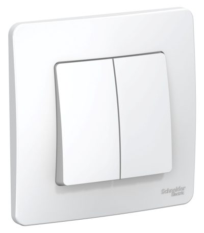 Выключатель 2-клавишный 10А Systeme Electric Blanca внутр BLNVS010501