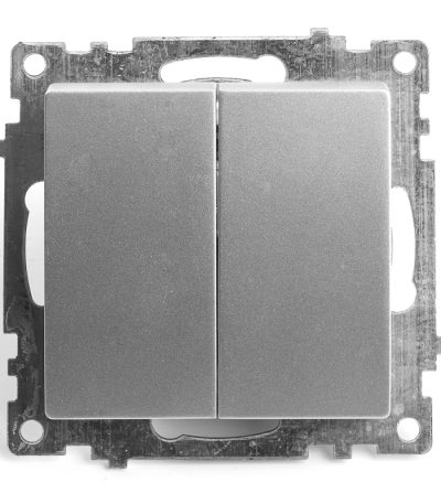 Выключатель 2-клавишный Stekker Катрин 39578