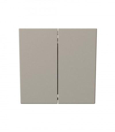 Выключатель двухклавишный 10A 250V с накладкой, цвет Сахара Jasmart FD3023SH