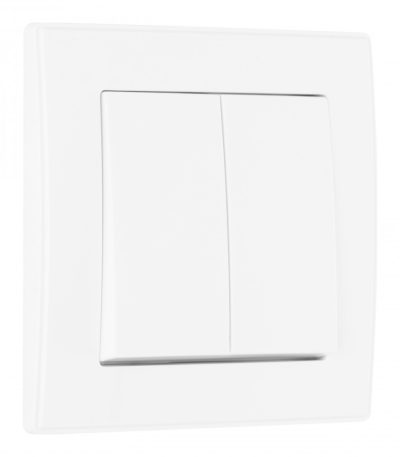 Выключатель двухклавишный Arte Milano SET06-1-30-2 white