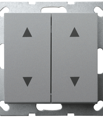 Выключатель двухклавишный Jasmart для жалюзи в комплекте с накладкой 10A 250V G3028S