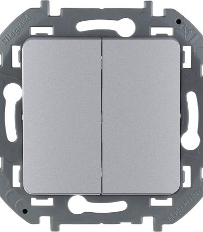 Выключатель двухклавишный Legrand Inspiria 673622