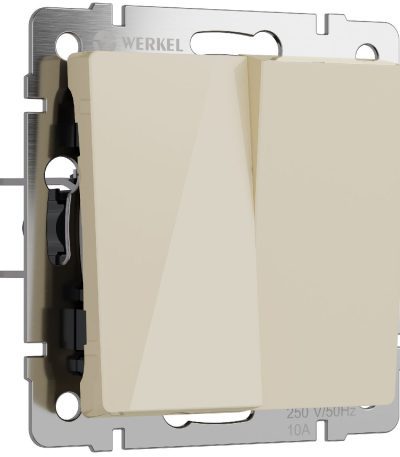 Выключатель двухклавишный проходной Werkel 4690389197048 W1122043 a064058