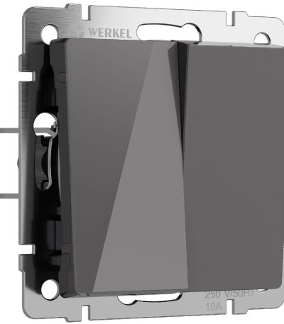 Выключатель двухклавишный проходной Werkel 4690389197468 W1122044 a064088