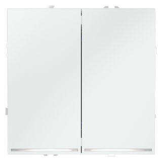 Выключатель двухклавишный с подсветкой Voltum S70 VLS020202