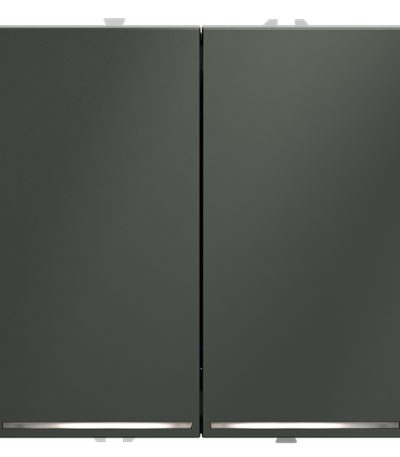 Выключатель двухклавишный с подсветкой Voltum S70 VLS020206