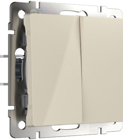 Выключатель двухклавишный с самовозвратом Werkel 4690389192326 W1122403 a062573