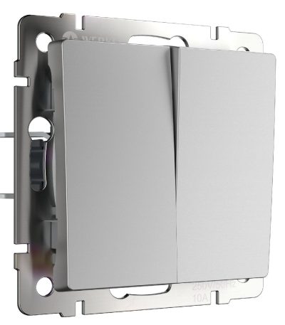 Выключатель двухклавишный с самовозвратом Werkel 4690389192333 W1122406 a062574