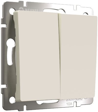 Выключатель двухклавишный с самовозвратом Werkel 4690389192357 W1122462 a062577