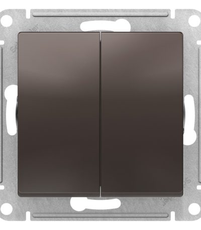 Выключатель двухклавишный Schneider Electric Atlas Design ATN000651