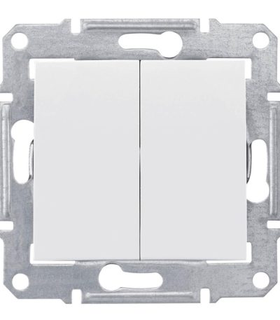 Выключатель двухклавишный Schneider Electric Sedna 10A 250V SDN0300121
