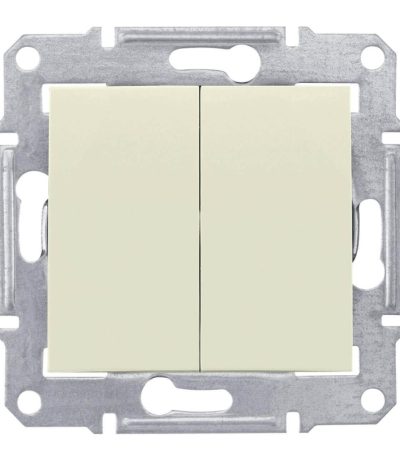 Выключатель двухклавишный Schneider Electric Sedna 10A 250V SDN0300147