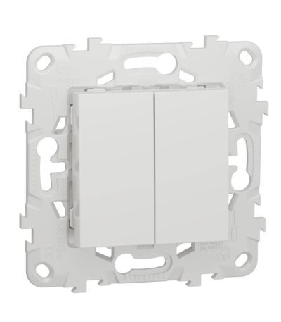 Выключатель двухклавишный Schneider Electric Unica New NU521118