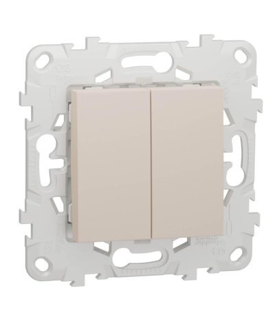 Выключатель двухклавишный Schneider Electric Unica New NU521144