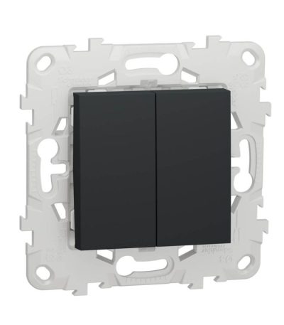 Выключатель двухклавишный Schneider Electric Unica New NU521154