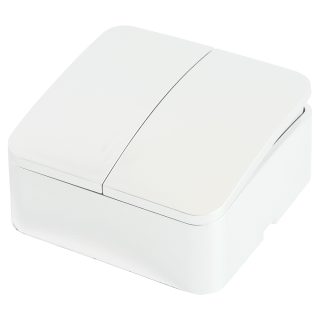 Выключатель двухклавишный Stekker София MSW10-20-01 49289