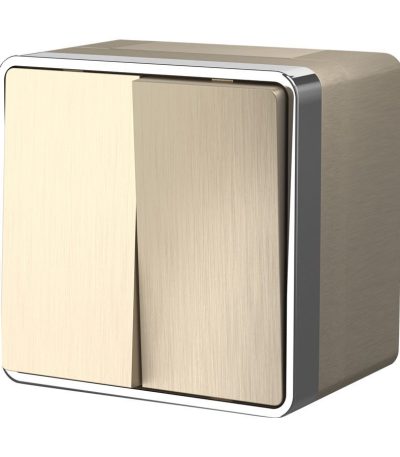 Выключатель двухклавишный влагозащищенный Werkel Gallant 4690389164262 W5020210 a051045