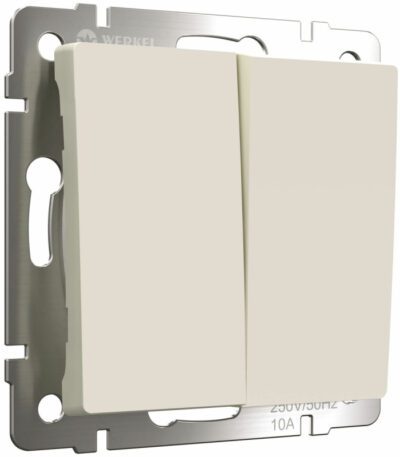 Выключатель двухклавишный Werkel 4690389184642 W1120062