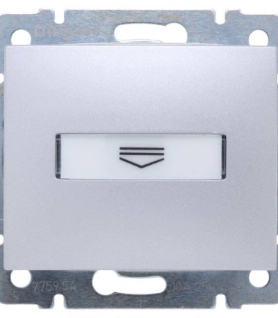 Выключатель карточный Legrand Valena с выдержкой времени и подсветкой алюминий 770234