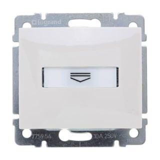 Выключатель карточный Legrand Valena с выдержкой времени и подсветкой белый 774234