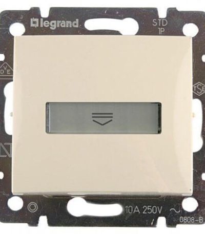 Выключатель карточный Legrand Valena с выдержкой времени и подсветкой слоновая кость 774134