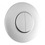 Выключатель круглый двухклавишный с рамкой Arte Milano SET08-1-30-2 silver