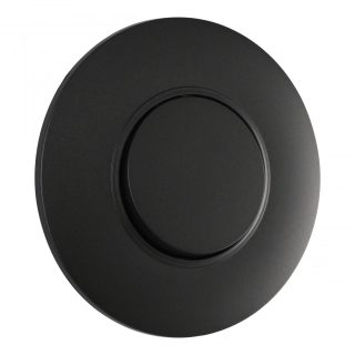Выключатель круглый одноклавишный с рамкой Arte Milano SET08-1-30-1 black