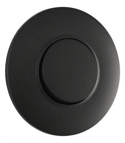 Выключатель круглый одноклавишный с рамкой Arte Milano SET08-1-30-1 black