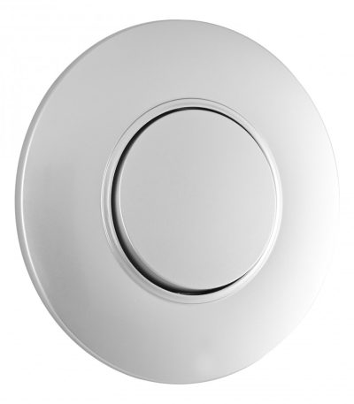 Выключатель круглый одноклавишный с рамкой Arte Milano SET08-1-30-1 silver