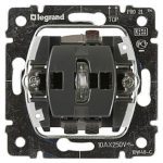 Выключатель одноклавишный 2-полюсный Legrand Galea Life 10A 250V с подсветкой 775822