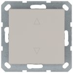 Выключатель одноклавишный для штор 10A 250V с накладкой, цвет Тауп Jasmart G3018T