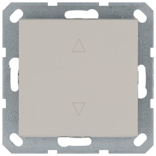 Выключатель одноклавишный для штор 10A 250V с накладкой, цвет Тауп Jasmart G3018T