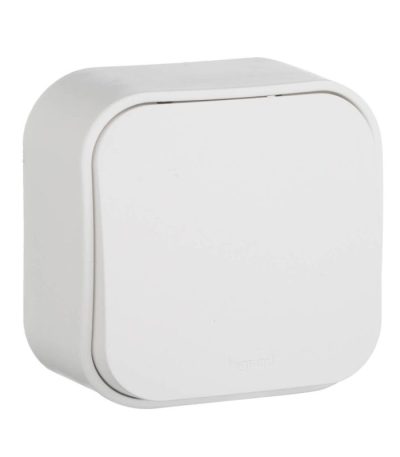 Выключатель одноклавишный Legrand Quteo 10A 250V белый 782200