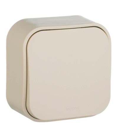 Выключатель одноклавишный Legrand Quteo 10A 250V слоновая кость 782230