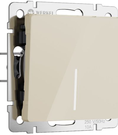 Выключатель одноклавишный проходной с подсветкой Werkel 4690389197017 W1112143 a064055