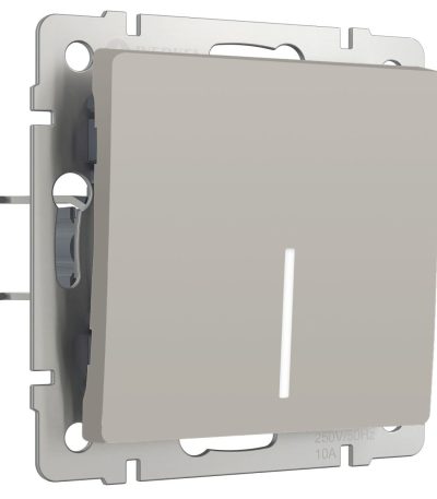 Выключатель одноклавишный проходной с подсветкой Werkel W1212104 4690389211898 a069450