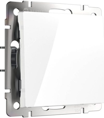 Выключатель одноклавишный проходной Werkel белый W1112001 4690389155055