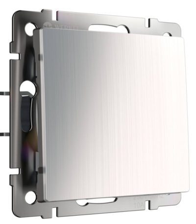 Выключатель одноклавишный проходной Werkel глянцевый никель W1112002 4690389157622