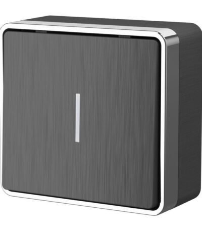 Выключатель одноклавишный с подсветкой Werkel Gallant графит рифленый W5010104 4690389163814