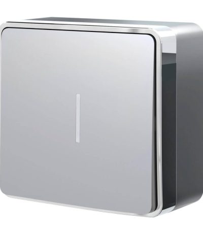 Выключатель одноклавишный с подсветкой Werkel Gallant серебряный W5010106 4690389167072