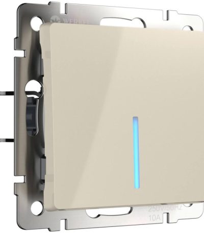 Выключатель одноклавишный с подсветкой Werkel слоновая кость W1110103 4690389155550