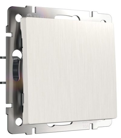 Выключатель одноклавишный Werkel перламутровый рифленый W1110013 4690389160783