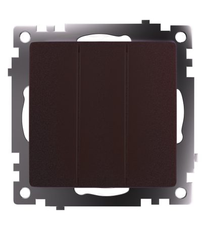 Выключатель трехклавишный Stekker GLS10-7108-04 Катрин 49175