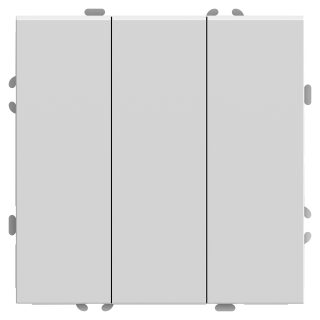 Выключатель трехклавишный Stekker RSW10-5108-01 Эмили 49870