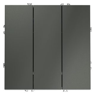 Выключатель трехклавишный Voltum S70 VLS030106