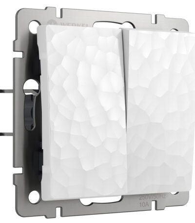 Выключатель Werkel Hammer двухклавишный белый W1220001 4690389162268