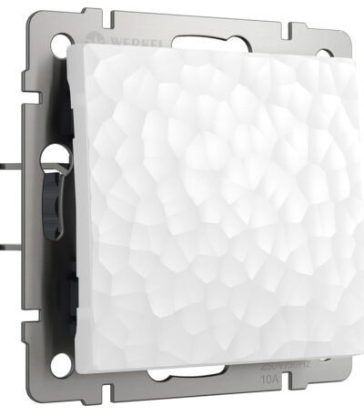 Выключатель Werkel Hammer одноклавишный проходной белый W1212001 4690389162039
