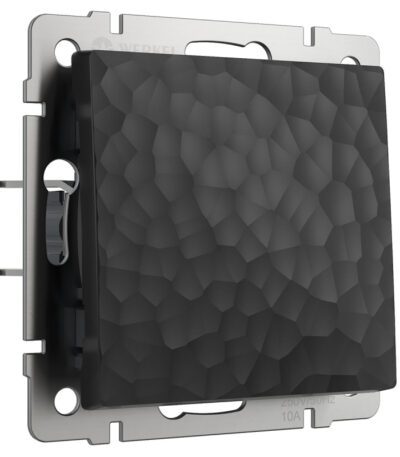 Выключатель Werkel Hammer одноклавишный проходной черный W1212008 4690389162053