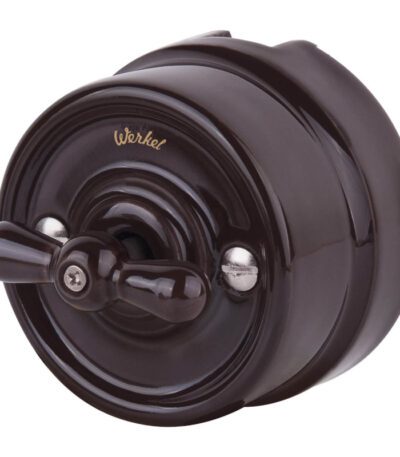 Выключатель Werkel на 4 положения двухклавишный Retro коричневый W5620014 4690389166754