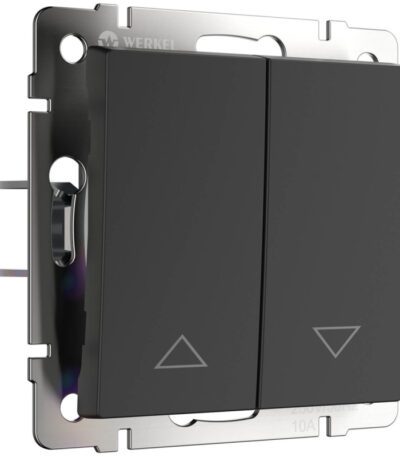 Выключатель жалюзи Werkel черный W1124508 4690389156748